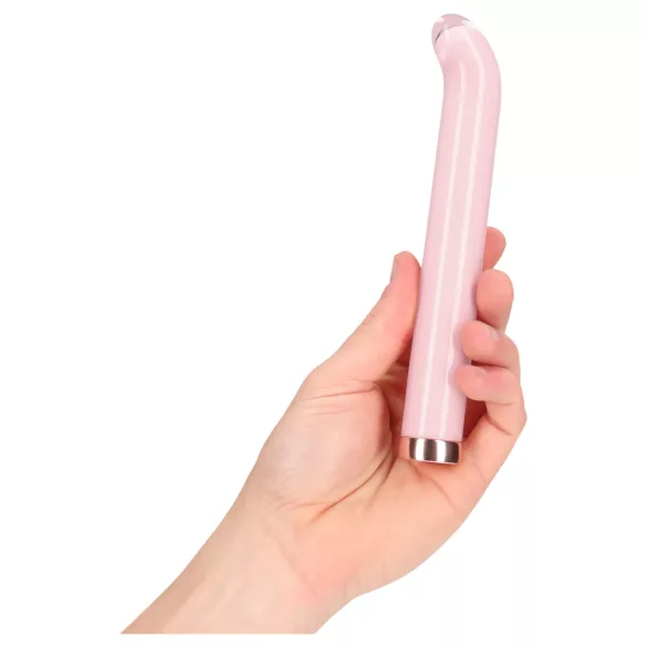 Loveline - vibrator din sticlă cu punctul G (roz)