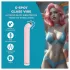 Loveline - vibrator din sticlă cu punctul G (roz)