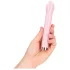 Loveline - vibrator de sticlă cu cap sferic (roz)
