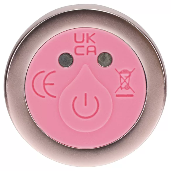Loveline - vibrator de sticlă cu cap sferic (roz)
