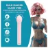 Loveline - vibrator de sticlă cu cap sferic (roz)