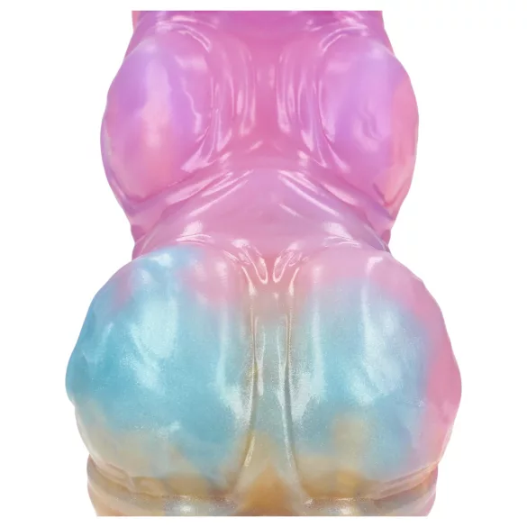 Aoleu! Rainbow Invader - dildo fantezie din silicon (curcubeu)