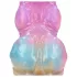 Aoleu! Rainbow Invader - dildo fantezie din silicon (curcubeu)