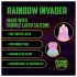 Aoleu! Rainbow Invader - dildo fantezie din silicon (curcubeu)