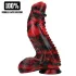 Ouch! Dark Lycan Spawn - dildo fantezie din silicon (roșu-negru)