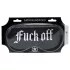 Aoleu! - mască de ochi din satin cu inscripția „Fuck Off” (neagră)