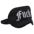 Aoleu! - mască de ochi din satin cu inscripția „Fuck Off” (neagră)