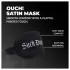Aoleu! - mască de ochi din satin „Suck Don't Bite” (neagră)