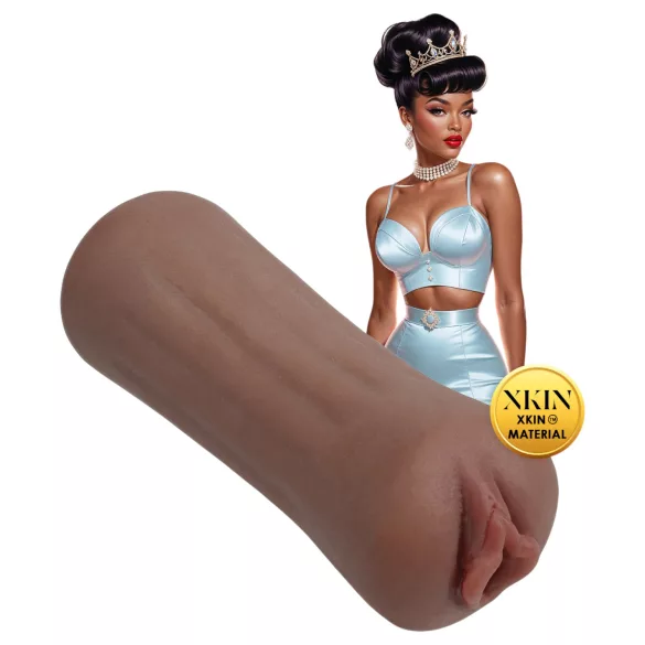 XKIN Beauty Queen Lulu - vagină masturbatoare realistă (nuanță naturală închisă)