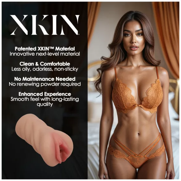 XKIN Honey Celeste - masturbator vagin artificial realist (culoare naturală)