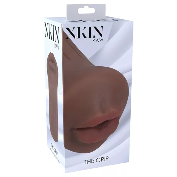 XKIN - masturbator cu gură artificială - S (natural închis la culoare)