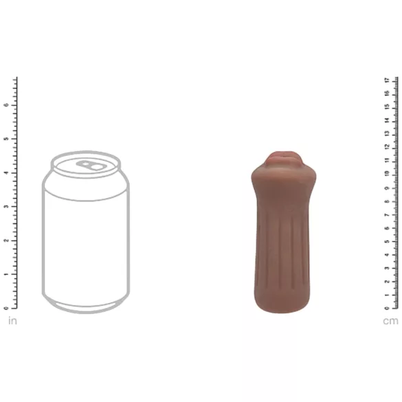 XKIN - masturbator cu gură artificială - S (natural închis la culoare)