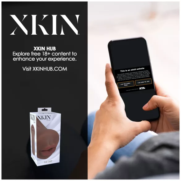 XKIN - masturbator cu gură artificială - S (natural închis la culoare)