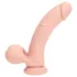RealRock - vibrator realist cu densitate dublă (culoarea pielii) - 18 cm