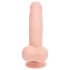 RealRock - vibrator realist cu densitate dublă (culoarea pielii) - 18 cm