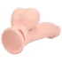 RealRock - vibrator realist cu densitate dublă (culoarea pielii) - 18 cm