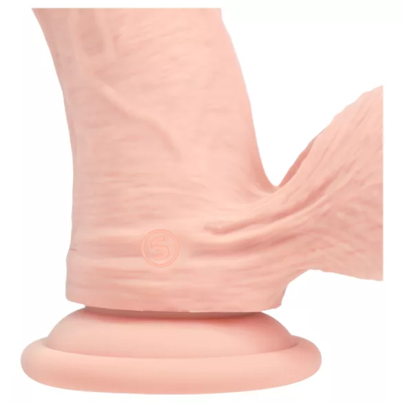 RealRock - vibrator realist cu densitate dublă (culoarea pielii) - 18 cm