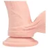 RealRock - vibrator realist cu densitate dublă (culoarea pielii) - 18 cm