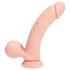 RealRock - vibrator realist cu densitate dublă (culoarea pielii) - 20 cm