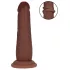 RealRock - dildo realist cu densitate dublă (maro) - 15,5 cm