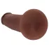 RealRock - dildo realist cu densitate dublă (maro) - 15,5 cm