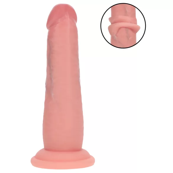 RealRock - dildo realist cu densitate dublă (culoarea pielii) - 15,5 cm