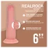 RealRock - dildo realist cu densitate dublă (culoarea pielii) - 15,5 cm