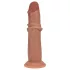 RealRock - dildo realist cu densitate dublă (bronzat) - 15,5 cm