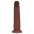 RealRock - dildo realist cu densitate dublă (maro) - 18,5 cm