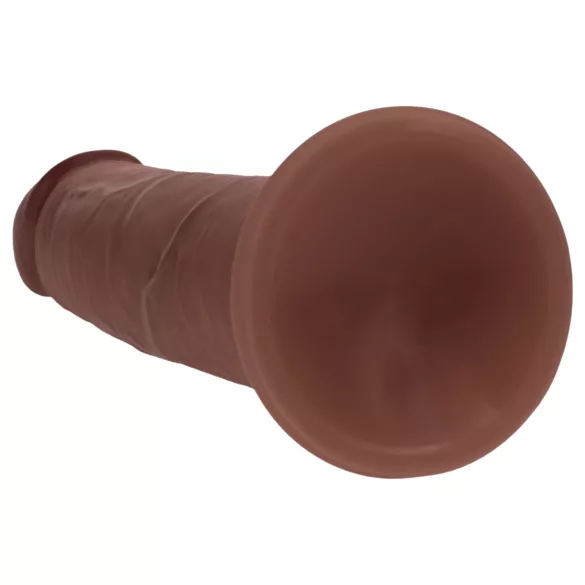 RealRock - dildo realist cu densitate dublă (maro) - 18,5 cm