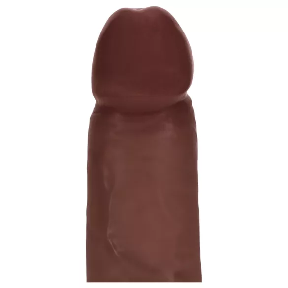 RealRock - dildo realist cu densitate dublă (maro) - 18,5 cm