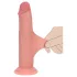 RealRock - dildo realist cu densitate dublă (culoarea pielii) - 18,5 cm