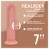 RealRock - dildo realist cu densitate dublă (culoarea pielii) - 18,5 cm
