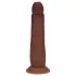 RealRock - dildo realist cu densitate dublă (maro) - 20,5 cm