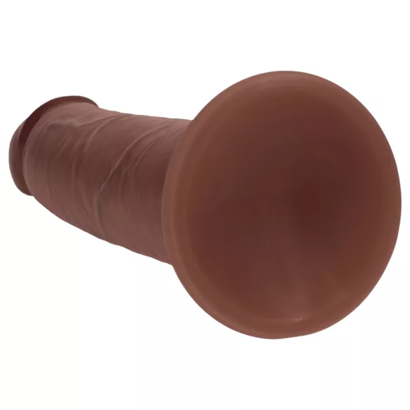 RealRock - dildo realist cu densitate dublă (maro) - 20,5 cm