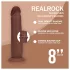 RealRock - dildo realist cu densitate dublă (maro) - 20,5 cm