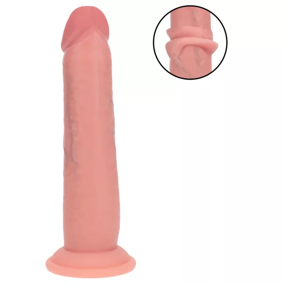RealRock - dildo realist cu densitate dublă (culoarea pielii) - 20,5 cm