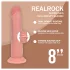 RealRock - dildo realist cu densitate dublă (culoarea pielii) - 20,5 cm