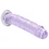 RealRock - dildo realist cu ventuză (mov) - 12,7 cm