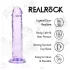 RealRock - dildo realist cu ventuză (mov) - 12,7 cm