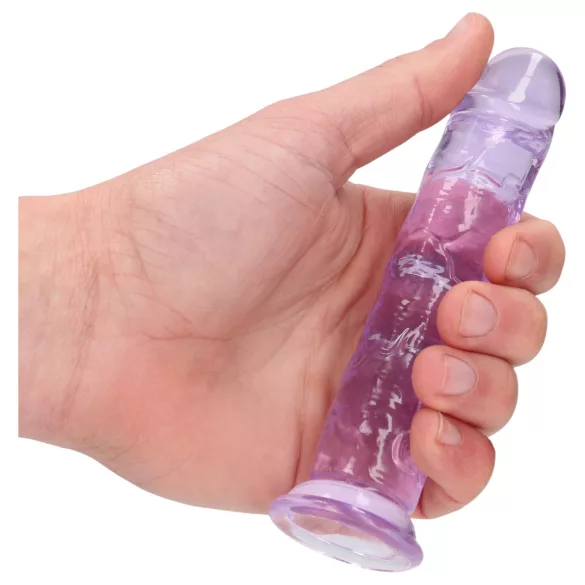 RealRock - dildo realist cu ventuză (mov) - 12,7 cm