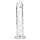 RealRock - dildo realist cu ventuză (transparent) - 12,7 cm