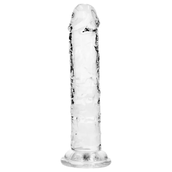 RealRock - dildo realist cu ventuză (transparent) - 12,7 cm
