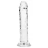 RealRock - dildo realist cu ventuză (transparent) - 12,7 cm