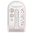 RealRock - dildo realist cu ventuză (transparent) - 12,7 cm