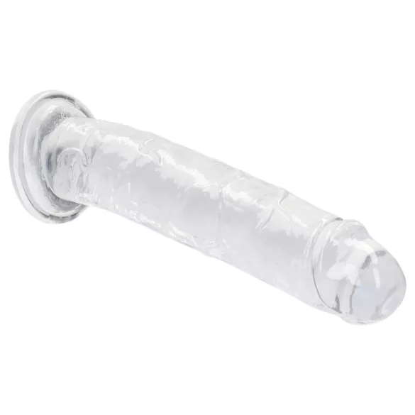 RealRock - dildo realist cu ventuză (transparent) - 12,7 cm