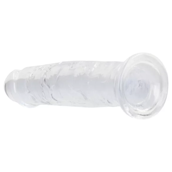 RealRock - dildo realist cu ventuză (transparent) - 12,7 cm
