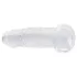 RealRock - dildo realist cu ventuză (transparent) - 12,7 cm