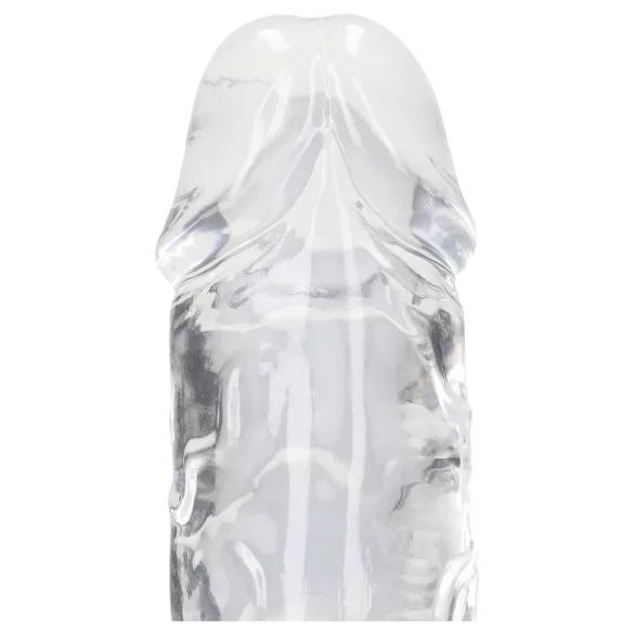 RealRock - dildo realist cu ventuză (transparent) - 12,7 cm