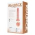REALROCK - Vibrator cu ventuză - natural (20,5 cm)